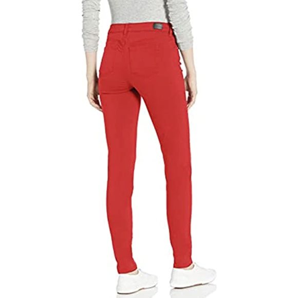 MSRP $44 Celebrity Pink Jeans LOW RISE Color Skinny Jeans, Tango Red, 7 NWOT - Picture 1 of 1